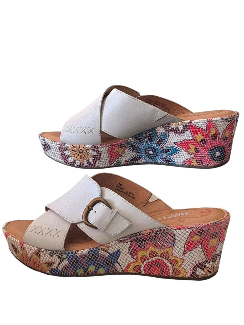 Born "Curstyn" Leather Platforn Sandal Sz 12M - Picture 3 of 8